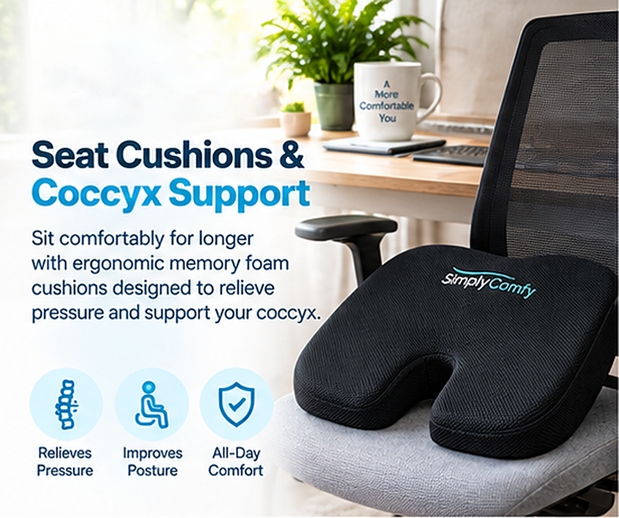 Seat Cushions and Coccyx Support