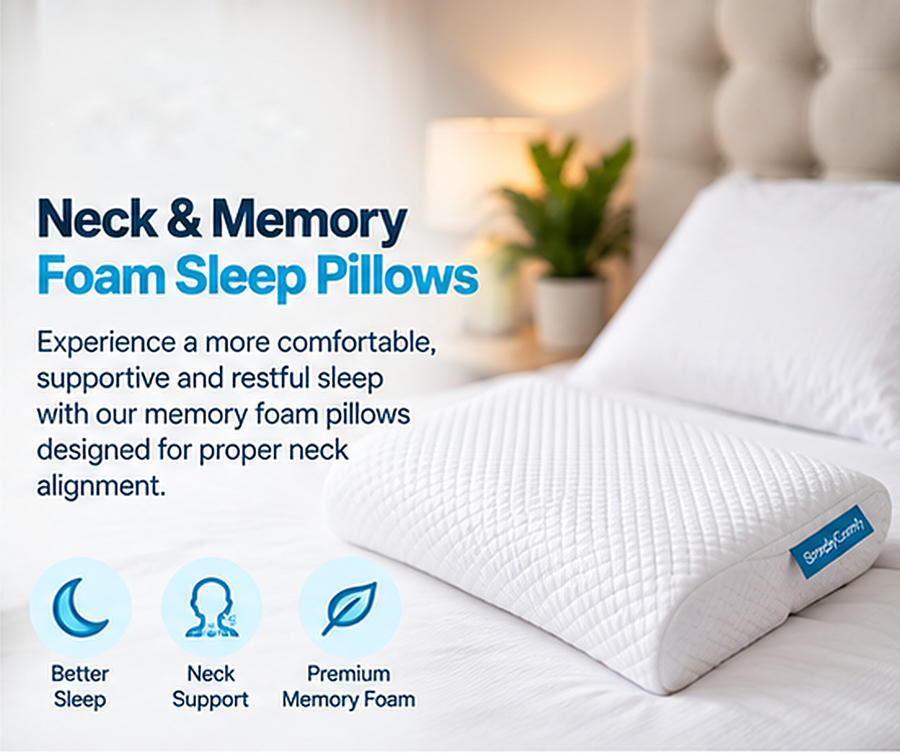 Neck and Memory Foam Sleep Pillows