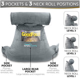 Simply Comfy Reading Pillow With Removable Roll Neck Pillow For Support - photo 2