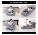 Simply Comfy Premium J Shaped Full Body Maternity Support Pregnancy Pillow