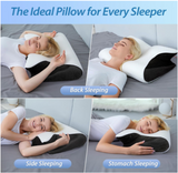 Simply Comfy Orthopedic Bamboo Charcoal Cervical Pillow For Pain Relief