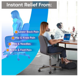 Simply Comfy Memory Foam Under-Desk Footrest Pillow For Home & Office Desk