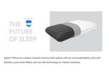 Simply Comfy Charcoal Infused Ventilated Memory Foam Pillow For Back Pain