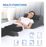 Simply Comfy 4 Piece Adjustable Wedge Pillow with Head Rest & Leg Support