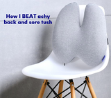 Simply Comfy Pressure Relief Seat Cushion & Butterfly Back Pillow (Set)