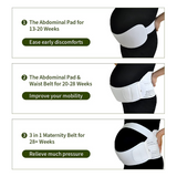 Simply Comfy White Pregnancy Belt