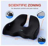 Simply Comfy Extra-Dense Memory Foam Seat Cushion for Hip, Tailbone, Coccyx