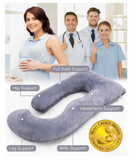 Simply Comfy Premium J Shaped Full Body Maternity Support Pregnancy Pillow