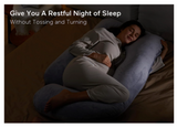 Simply Comfy Premium J Shaped Full Body Maternity Support Pregnancy Pillow