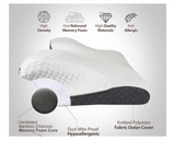 Simply Comfy Orthopedic Bamboo Charcoal Cervical Pillow For Pain Relief