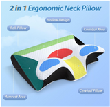 Simply Comfy Orthopedic Bamboo Charcoal Cervical Pillow For Pain Relief