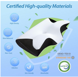 Simply Comfy Orthopedic Bamboo Charcoal Cervical Pillow For Pain Relief