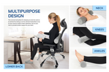Simply Comfy Dense Memory Foam Round Cylinder Bolster for Cervical Support
