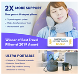 Simply Comfy Adjustable Travel Pillows For Neck, Spine & Back Pain Relief