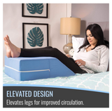 Simply Comfy Leg Elevation Wedge Pillow - Post Surgery Recovery Leg Ramp