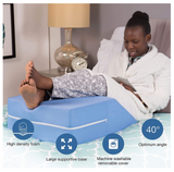Simply Comfy Leg Elevation Wedge Pillow - Post Surgery Recovery Leg Ramp