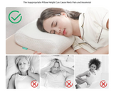 Simply Comfy Sandwich Memory Foam Pillow For Back Pain Relief & Snoring