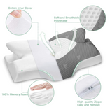Simply Comfy Ergonomic Contour Memory Foam Pillow For Tension & Pain Relief