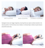 Simply Comfy Charcoal Infused Ventilated Memory Foam Pillow For Back Pain