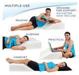 Simply Comfy Memory Foam Incline Pillow For Swelling, Knee Pain Circulation