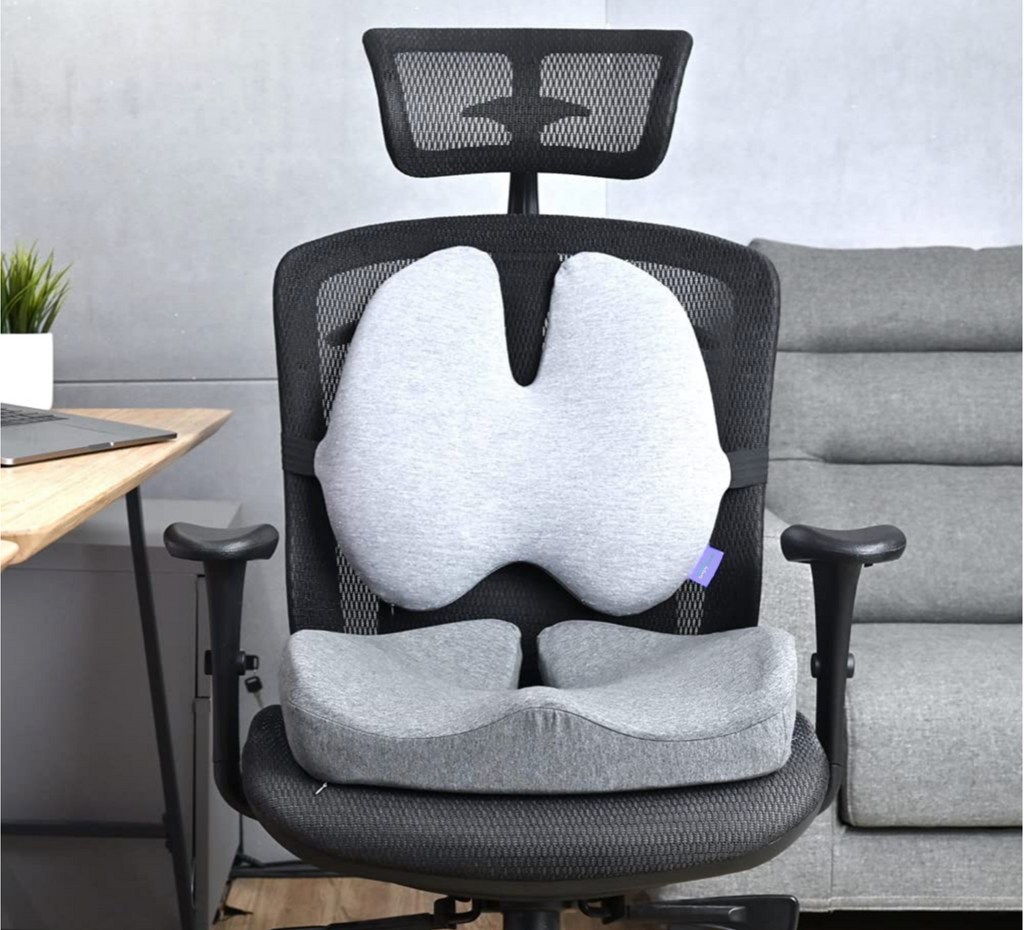 Simply Comfy Premium Office Seat Cushion Combo