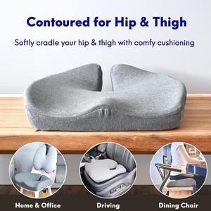 Simply Comfy Memory Foam Seat Cushion for Office Chair