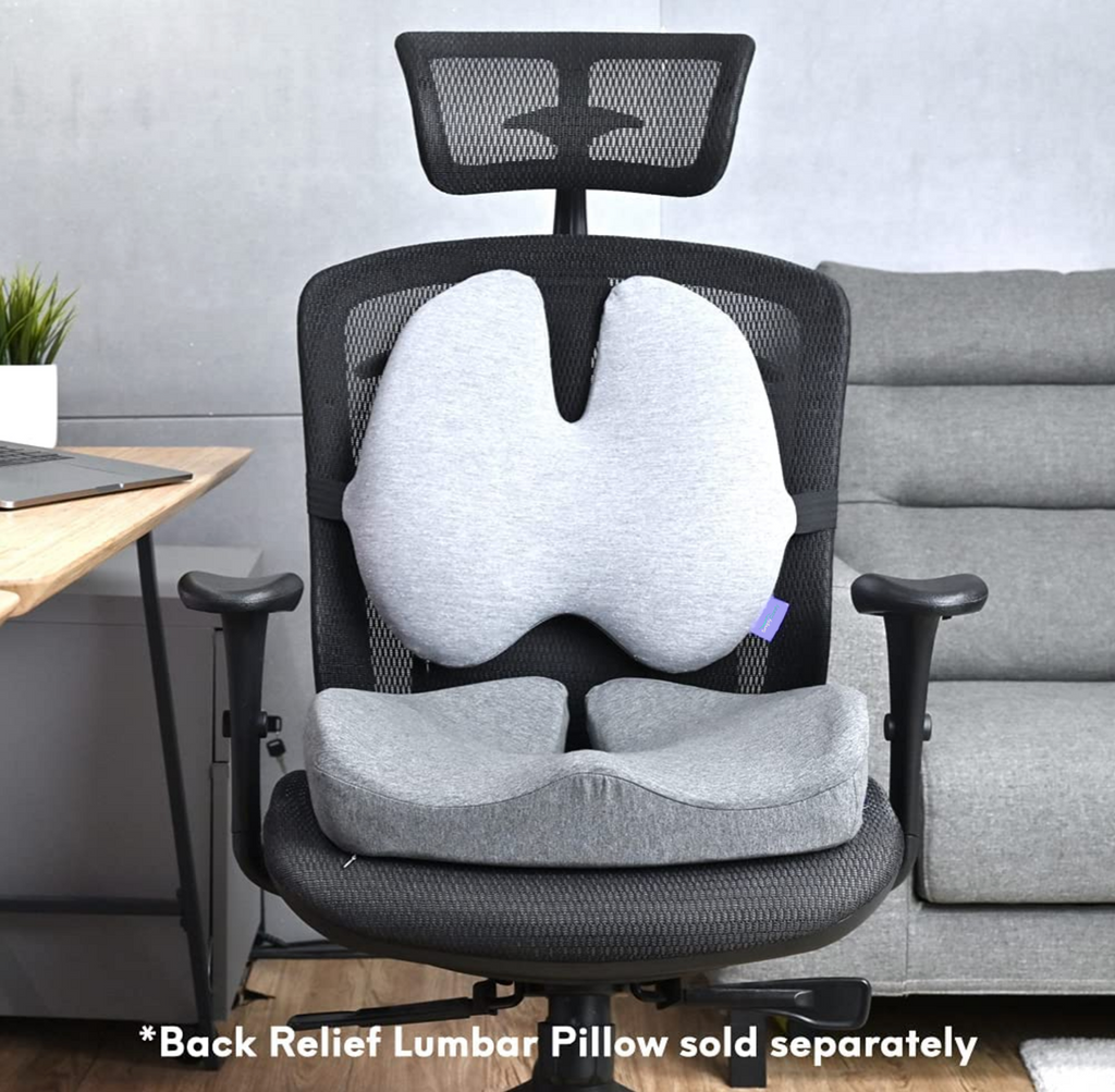 Seat Cushion for Office Chair, Gaming Chair Memory Foam Seat Cushion and  Lumbar