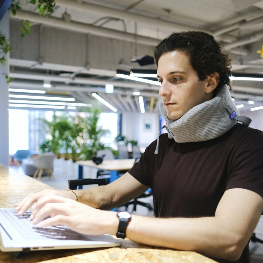 Simply Comfy Quality Travel Neck Pillow for Back Pain & Neck Tension Relief