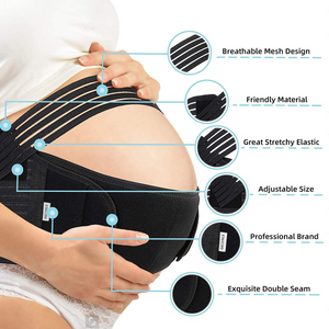 Simply Comfy Black Pregnancy Belt