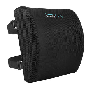 Simply Comfy Memory Foam Back Support Cushion For Office Chair