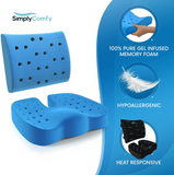 Simply Comfy Premium Office Seat Cushion Combo