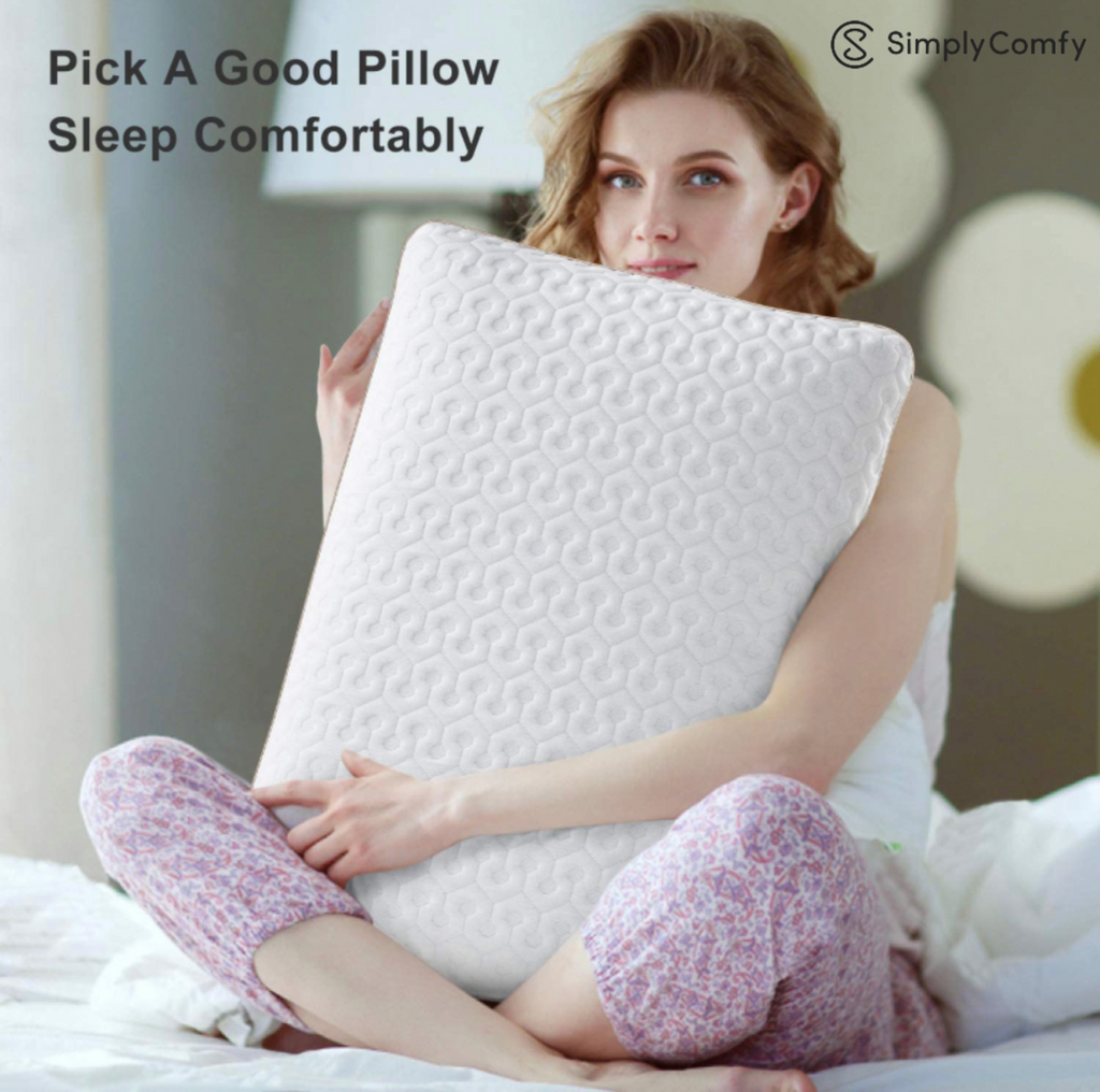 Simply Comfy Ventilated Cool Gel Infused Memory Foam Pillow