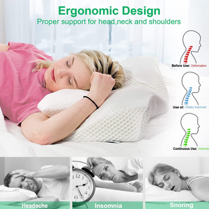 Simply Comfy Ergonomic Contour Memory Foam Pillow